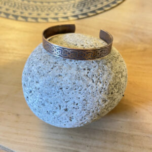 Bracelet en cuivre massif, fait main en France – pièce unique